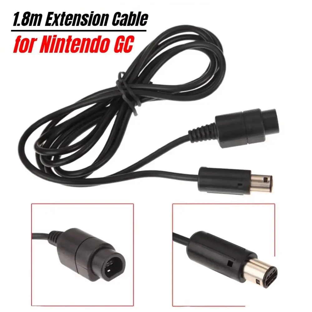 1.8m Game Console Extension Cable Wire Gamepad Line Host Game Console Extension Cable for NGC Game Multifunctional Universal