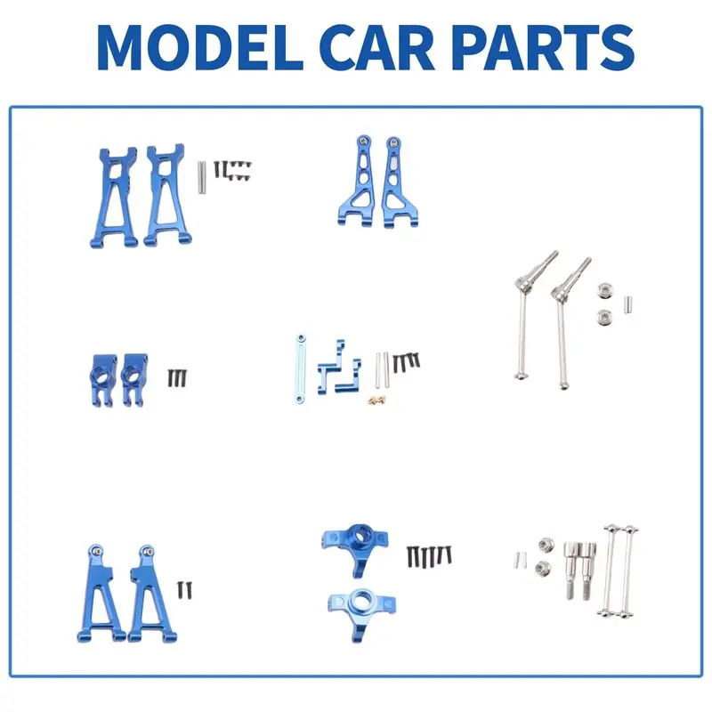 B78B-Metal Drive Shaft Suspension Set For HAIBOXING HBX 16889 16889A 16890 SG1601 SG1602 1/16 RC Car Upgrades Parts