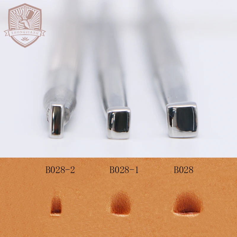 Smooth Bevelers  B028 B028-1B028-2 15°Leather Work Stamping Tool  Carving Leather Craft Zhongjiang 304 Stainless streel Stamps