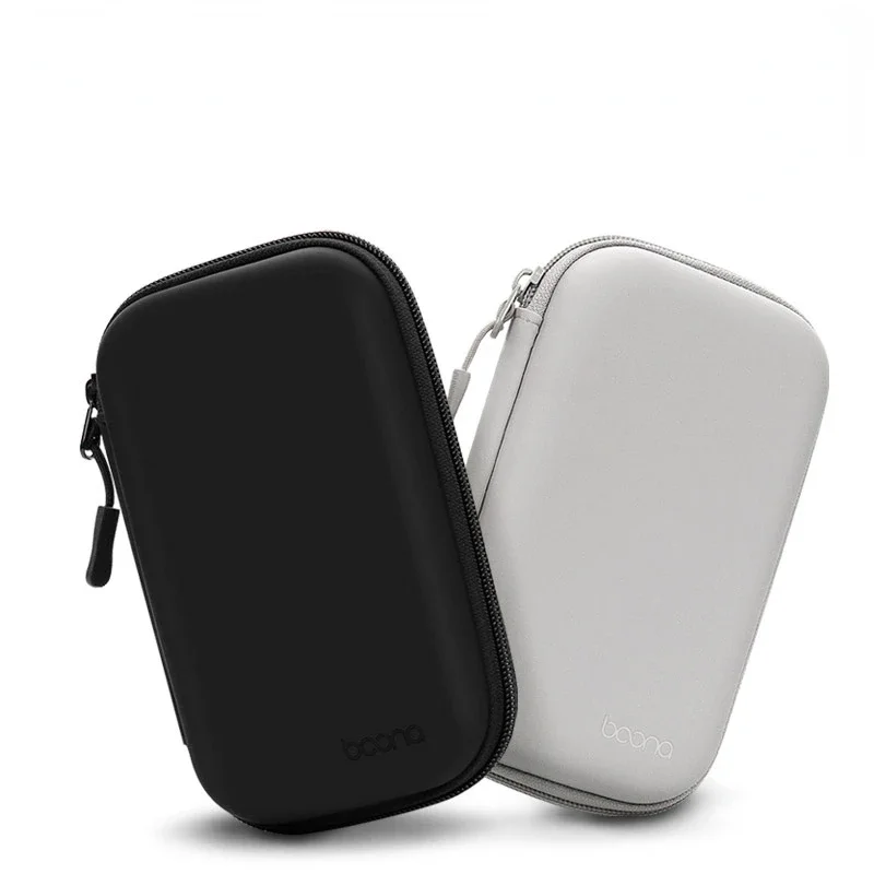 Digital Gadgets Storage Bag Hard Shell Portable USB Data Cable Organizer Earphone Wire Bag Power Bank Travel U Disk Zipper Bag