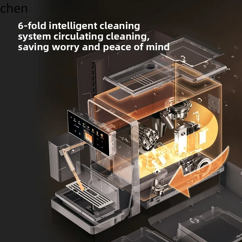 ZML coffee machine fully automatic household small freshly ground one-click milk coffee