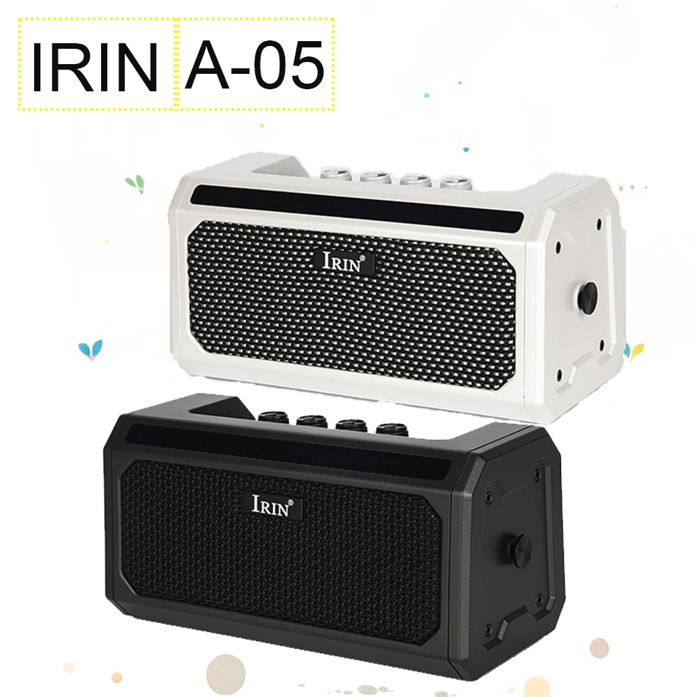 IRIN 10W Guitar Amplifier Type-C Port Rich Timbre Guitar Speaker with Delay,Reverb Effect,Intelligent connect Guitar Digital Amp