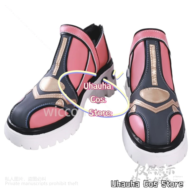 Varesa Anime Game Genshin Impact Cosplay Shoes Props Pink Sport Sweet Y2K Styles For Girls Woman Halloween Christmas Customized