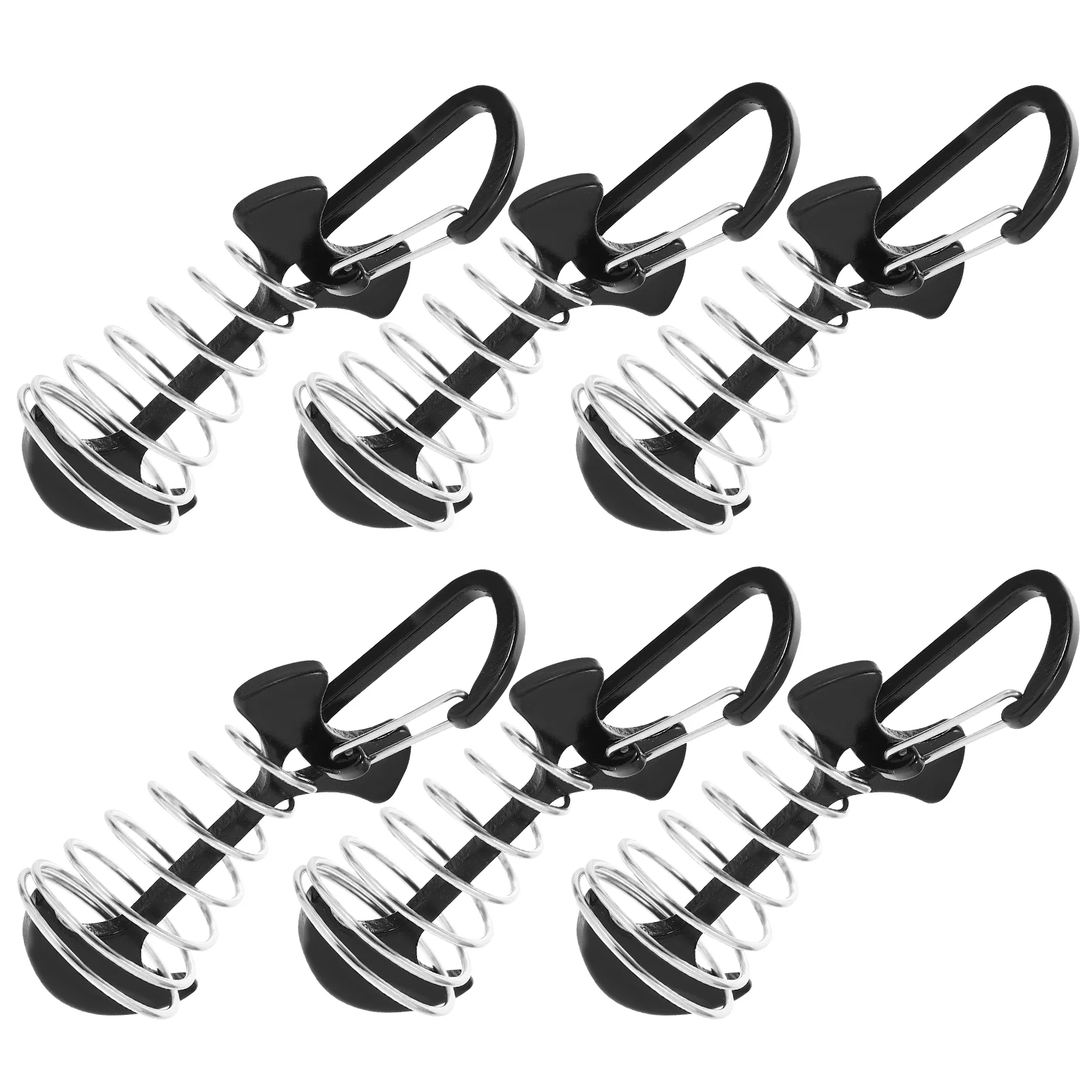 6 Sets Outdoor Sports Camping Fishbone Nails Aluminum Alloy Tent Canopy Ground () 6pcs Stake Hooks Rope Anchors Stakes Buckle