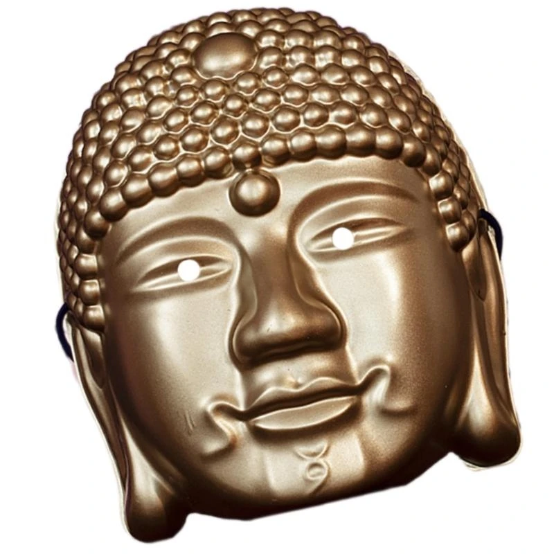 

5ASD Buddhism Head Mask Mask Mask Mask Mask Mask для энтузиастов косплея Маскарада Хэллоуин Маска для взрослых