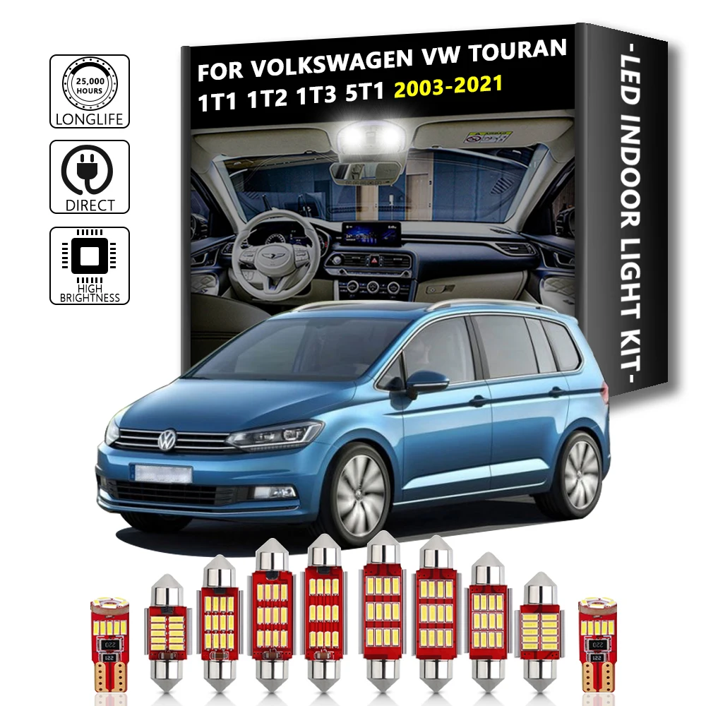 

Canbus For Volkswagen VW Touran 1T1 1T2 1T3 5T1 2003 2004 2005 2006 2007 2008-2016 2017-2021 Accessories Indoor Lamp LED