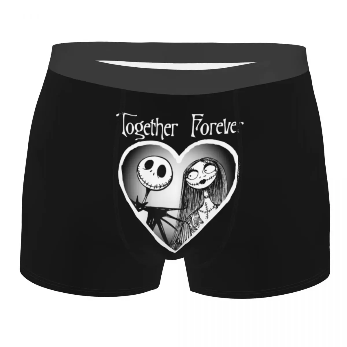 

Custom Nightmare Before Christmas Underwear Men Breathable Halloween Movie Boxer Briefs Shorts Panties Soft Underpants For Male