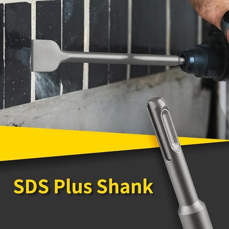 AC62-SDS Chisel Set, 4Pcs Tile Removal Chisel Bits For SDS Plus Rotary Hammer Drill Attachments, For Demolition Chipping