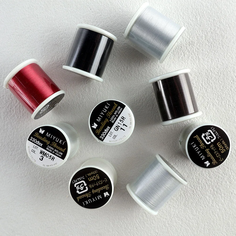 

55 yards Japan imported Miyuki thread 100% 5 pieces nylon beaded thread 330 dtex 0.225 mm thread elastic rope beaded thread brac