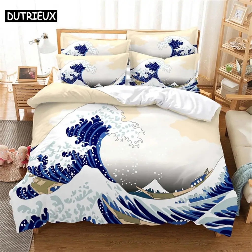 

3D Printed Queen Size 3D Anime Themed Duvet Cover Bedding Set for Bedroom