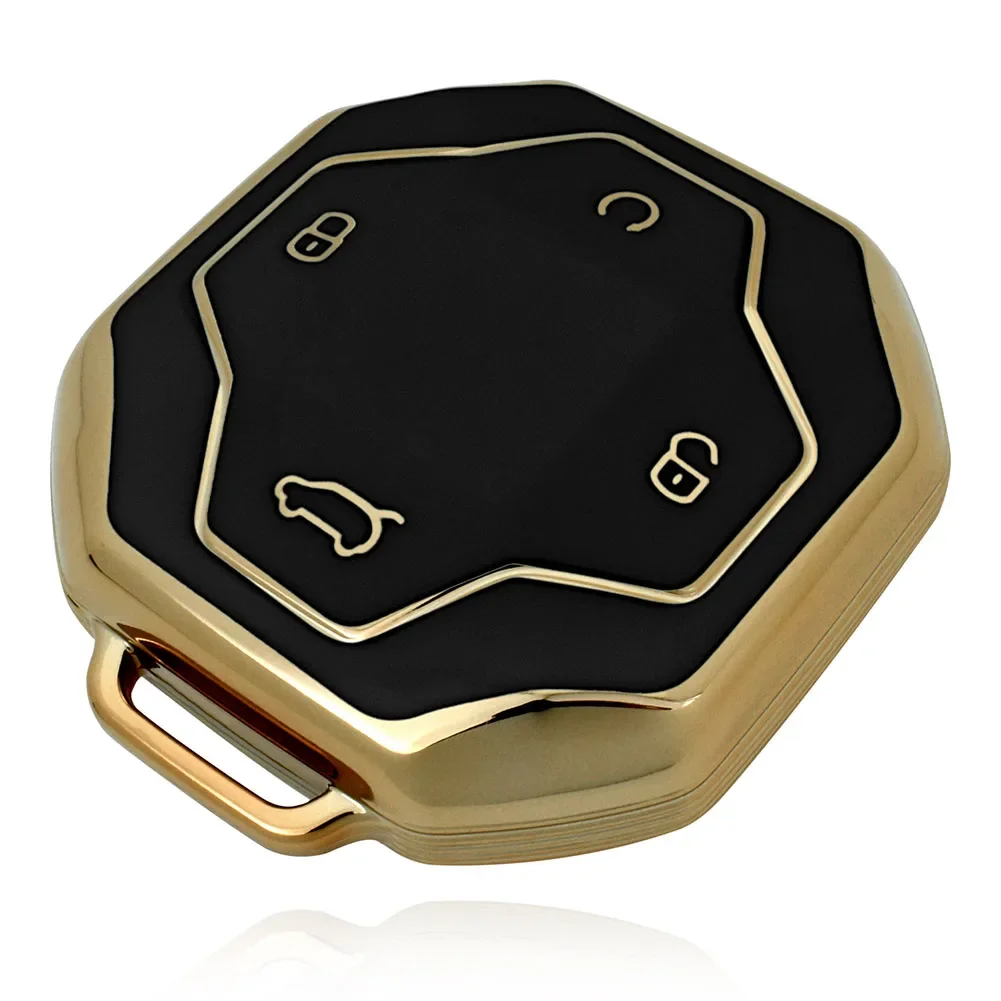 

Key Cover Protective Cover Daily Leisure For Chery Protective Cover TPU 4 Buttons Car Key Case Car Key Case Comfy