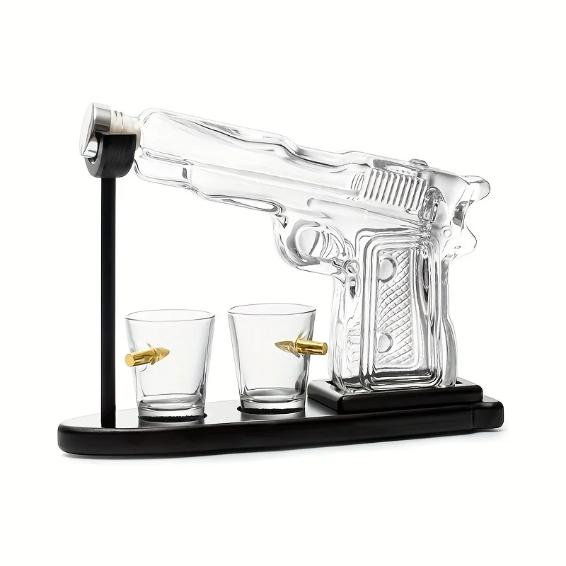 مجموعة مكونة من 230 مل/7.78 أونصة طقم ويسكي صحوة وخلاط، مع نظارين ويسكي سعة 50 مل/1.69 أونصة، أفضل هدية للرجال والآباء #5