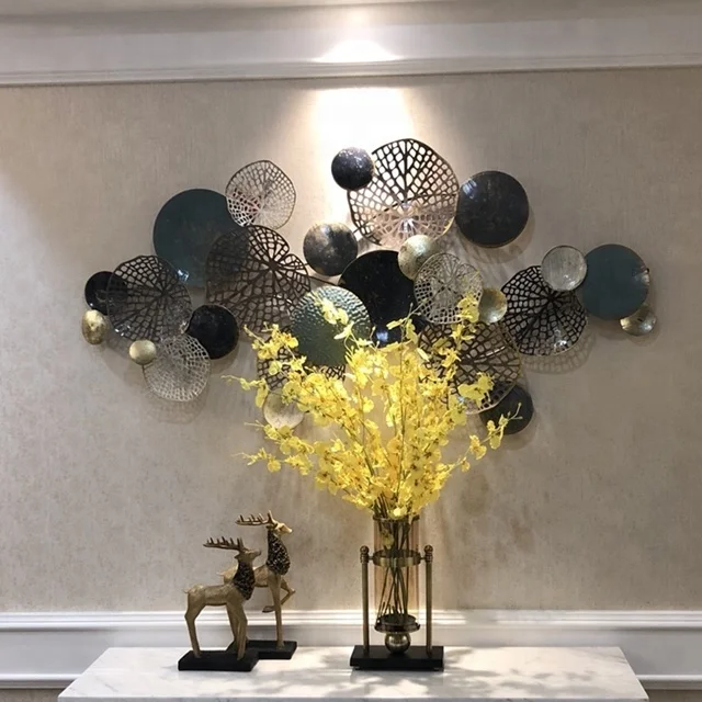 High end luxury home decor wall flower METAL art designing decoration