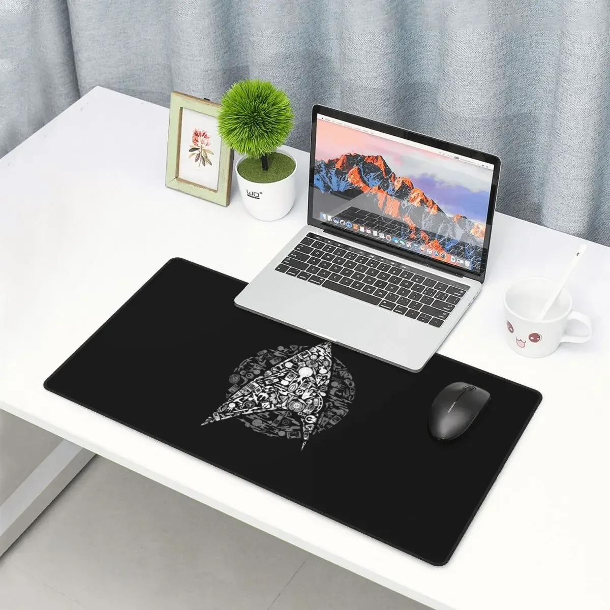 Large Mouse Pad Star Treks Science Fiction TV Series Gamer PC Laptop Mats Keyboard Computer Gaming Office Accessories Desk Mat
