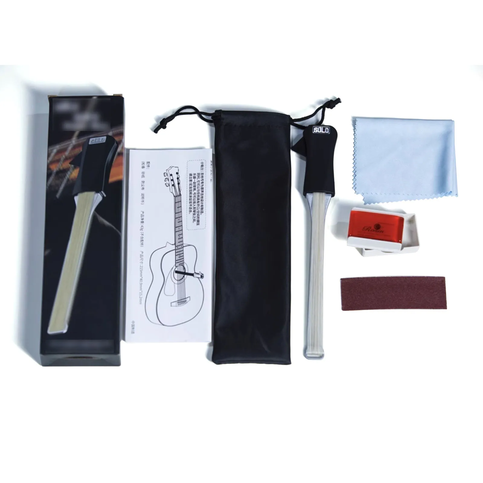 Бабочка для гитары 2-в-1, бабочка для гитары, виолончели и звуков, похожих на скрипку, включает в себя канифоль и чистящую салфетку