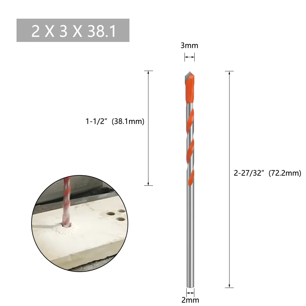 riangle bully drill cement wall opening drill twist drill tungsten carbide bully multifunction drill bit