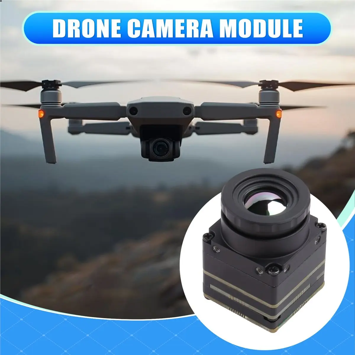 giftnew 256x192 Infrared Thermal Imaging Module HD Camera with CVBS Interface, UAV Drone Thermal Imager Sensor for Night Vision