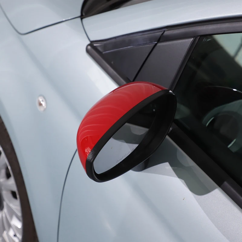 Für Fiat 500 Rückspiegelabdeckung, Schutzgehäuse für Auto-Seitenrückspiegel, Dekorative Abdeckung, ABS (Modifizierte Version) 2016-2023 – Detail 12