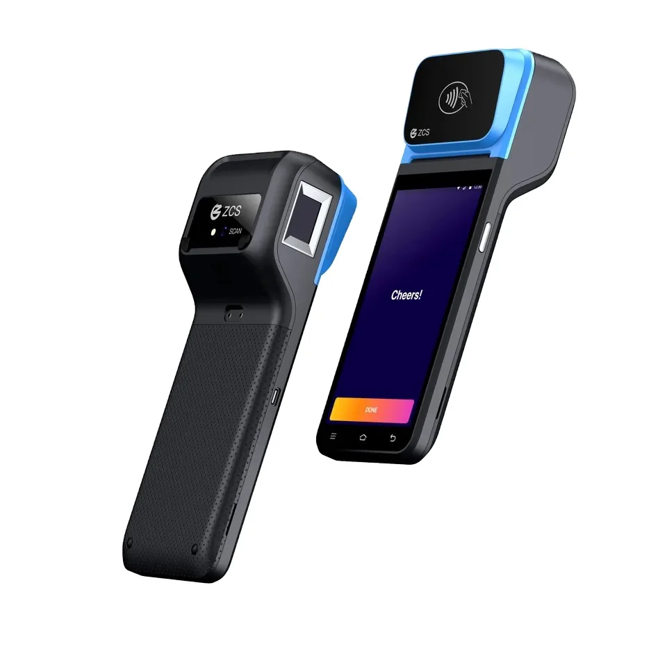 Changfei Handheld Android POS machine with QR code scanner Rugged printer 4g system NFC Bluetooth USB WIFI-Mobile POS