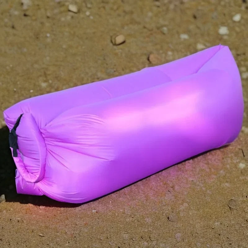 في الهواء الطلق المحمولة العشب بارك التخييم طوي سرير هوائي المياه الشاطئ كسول أريكة قابلة للنفخ ، التخييم المحمولة أريكة قابلة للنفخ 2