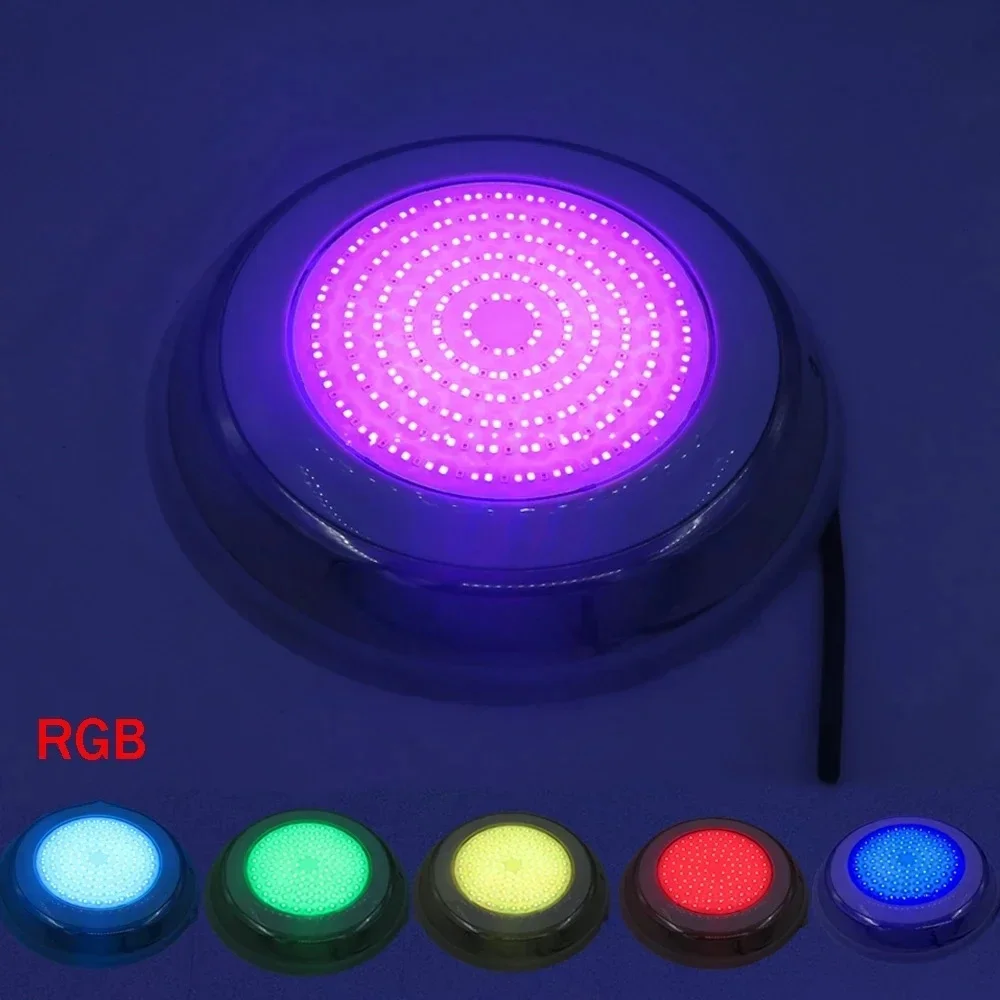 

LED Swimming Pool Light 25W 35W 45W 55W 65W IP68 Waterproof AC/DC12V Outdoor RGB UnderWater Light Pond LED Piscina Luz Spotlight