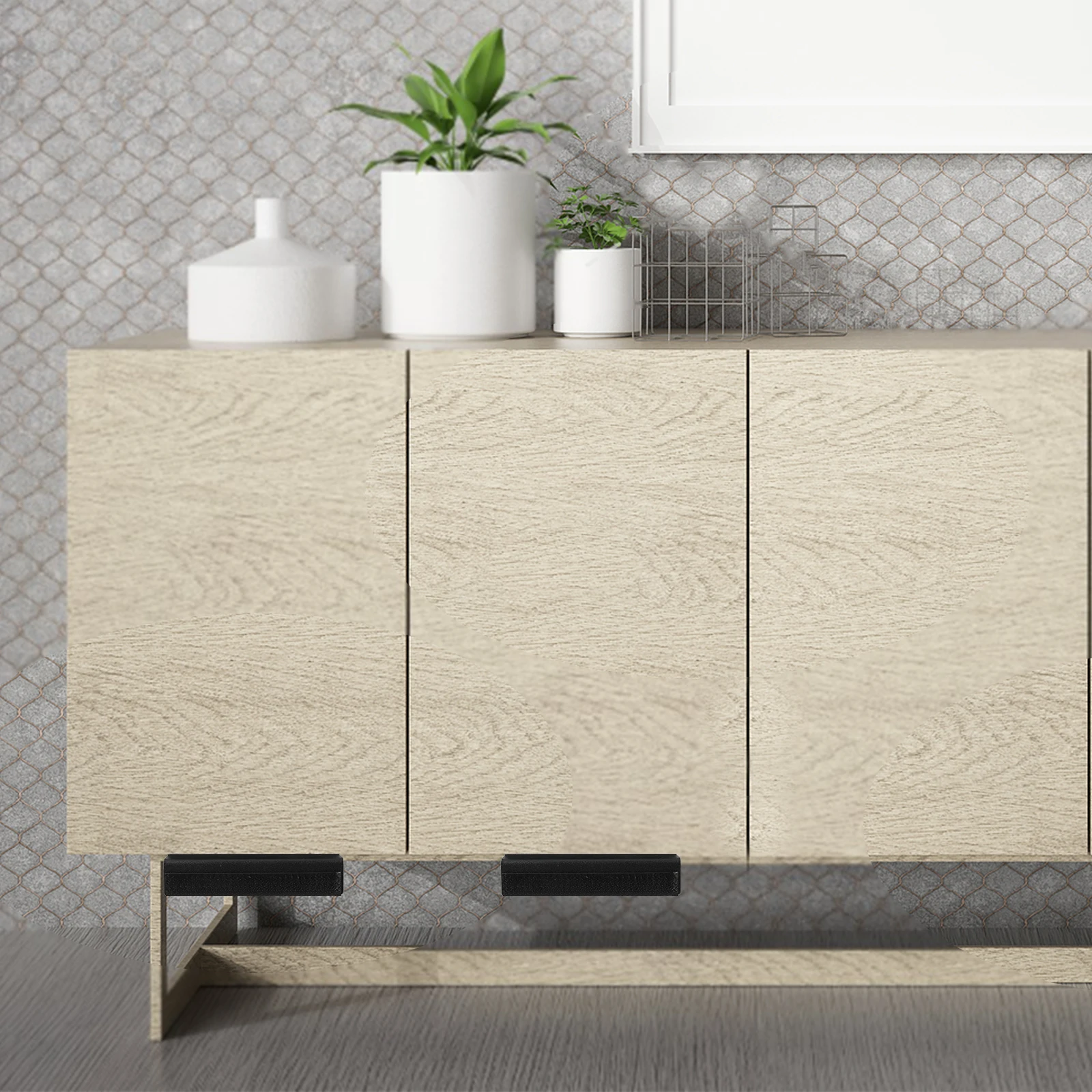 

1Set Foot Pull for Cabinet Drawer Hidden Trash Door Handle Easy DIY Install Durable Multi-Functional Kitchen Foot Pull