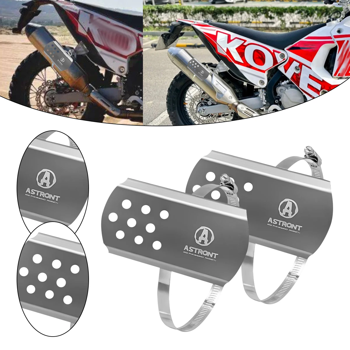 

Universal Motorcycle Exhaust Pipe Protector Heat Shield Cover Motor Guard Anti-Scalding Cover Accessories