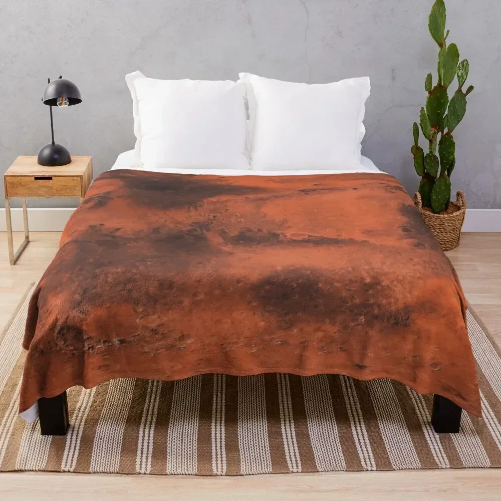

Map of Planet Mars -8K Throw Blanket Sofas Winter beds funny gift Blankets