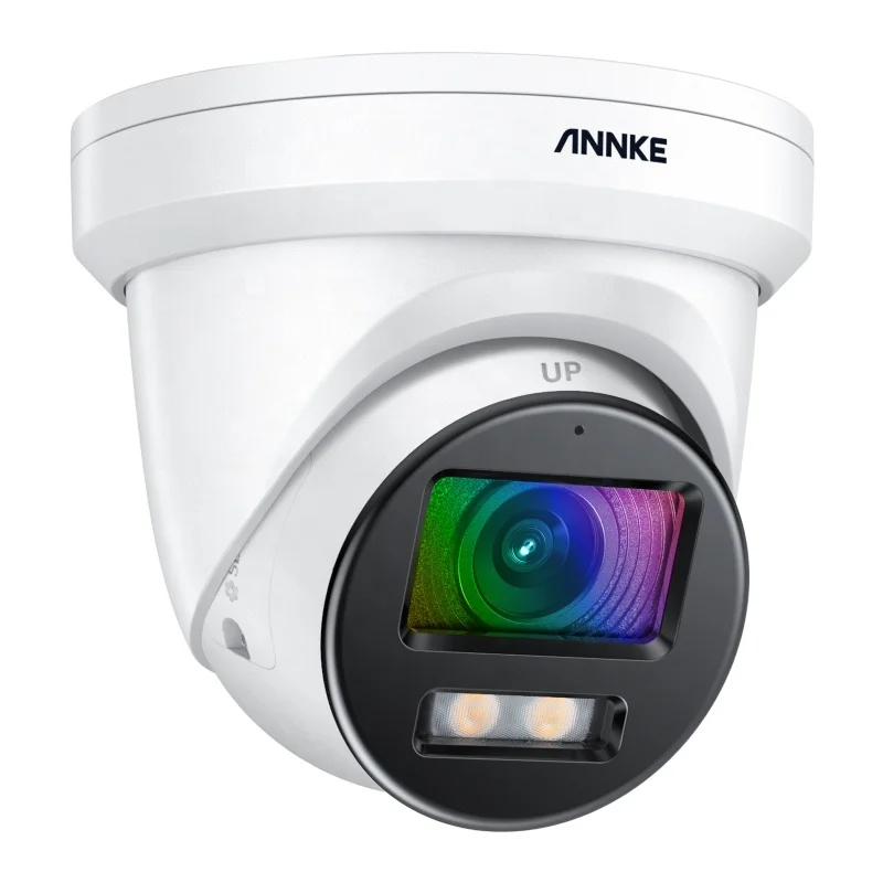 NightChroma 8MP 4K IP Security Camera 24/7 Ture Full Time Color Outdoor CCTV Support One-way Audio