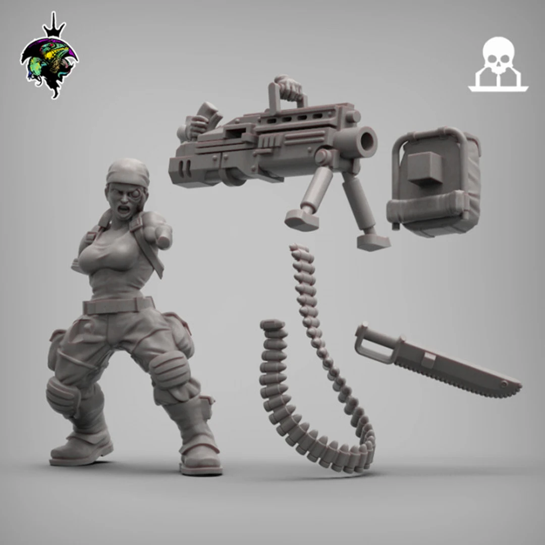 

28mm, 32mm, 50mm, 75mm, 3D printing, resin model assembly Modern Military GK Mini Soldier Unassembled and Unpainted Kit