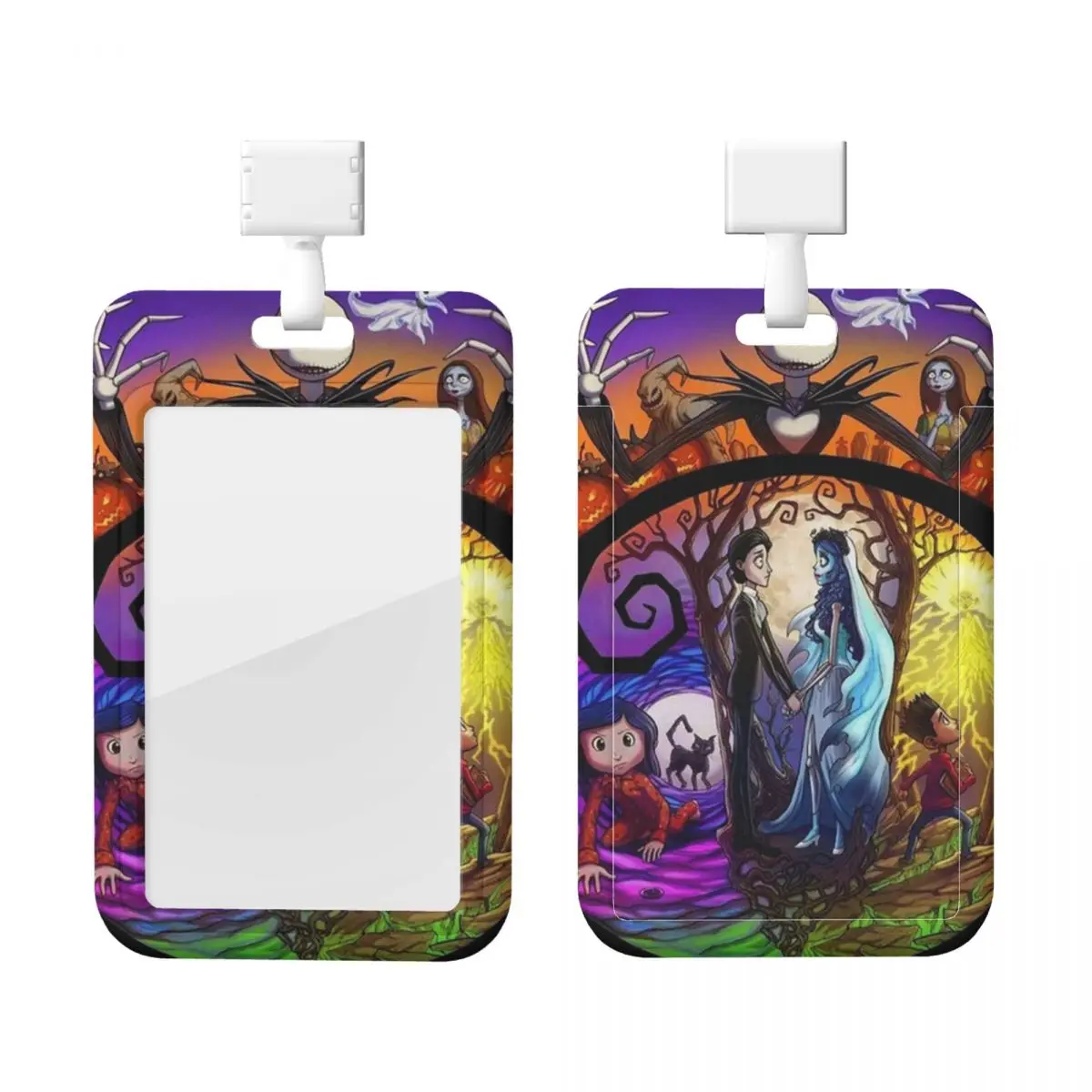 

Custom Coraline Coraline Doll Dreams ID Badge Holders Hospitals Card Holder Unisex Neck Lanyard Credit Card Holders Neck Strap