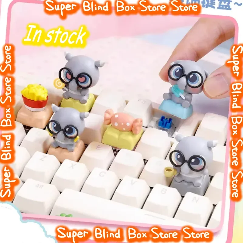 

Yimotapir Snack Party Series 3d Keycap Blind Box Hot Mystery Cute Tapir Figure Collectible Kawaii Decor In Stock Gift For Girls