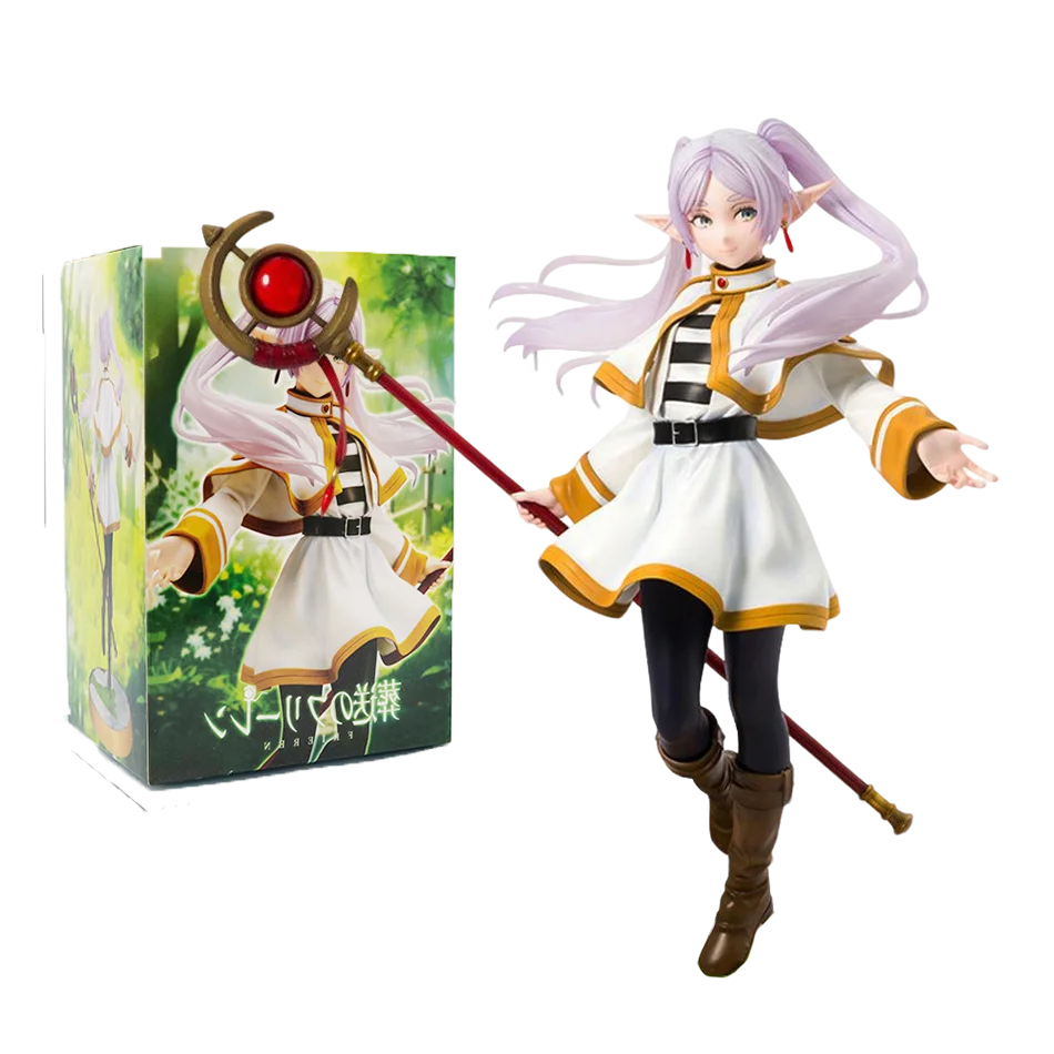 Figurine Frieren Et Fern – PVC, Pose Sommeil Et Assise, Déco Anime (Frieren 8-21 Cm)