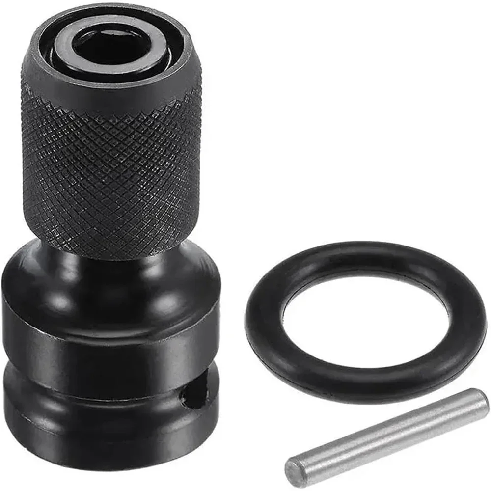 

1/2 Inch Square Drive to 1/4 Hex Female Quick Release Impact Ratchet Socket Converter Adapter Wrench Sleeve Tool Impact Wrench