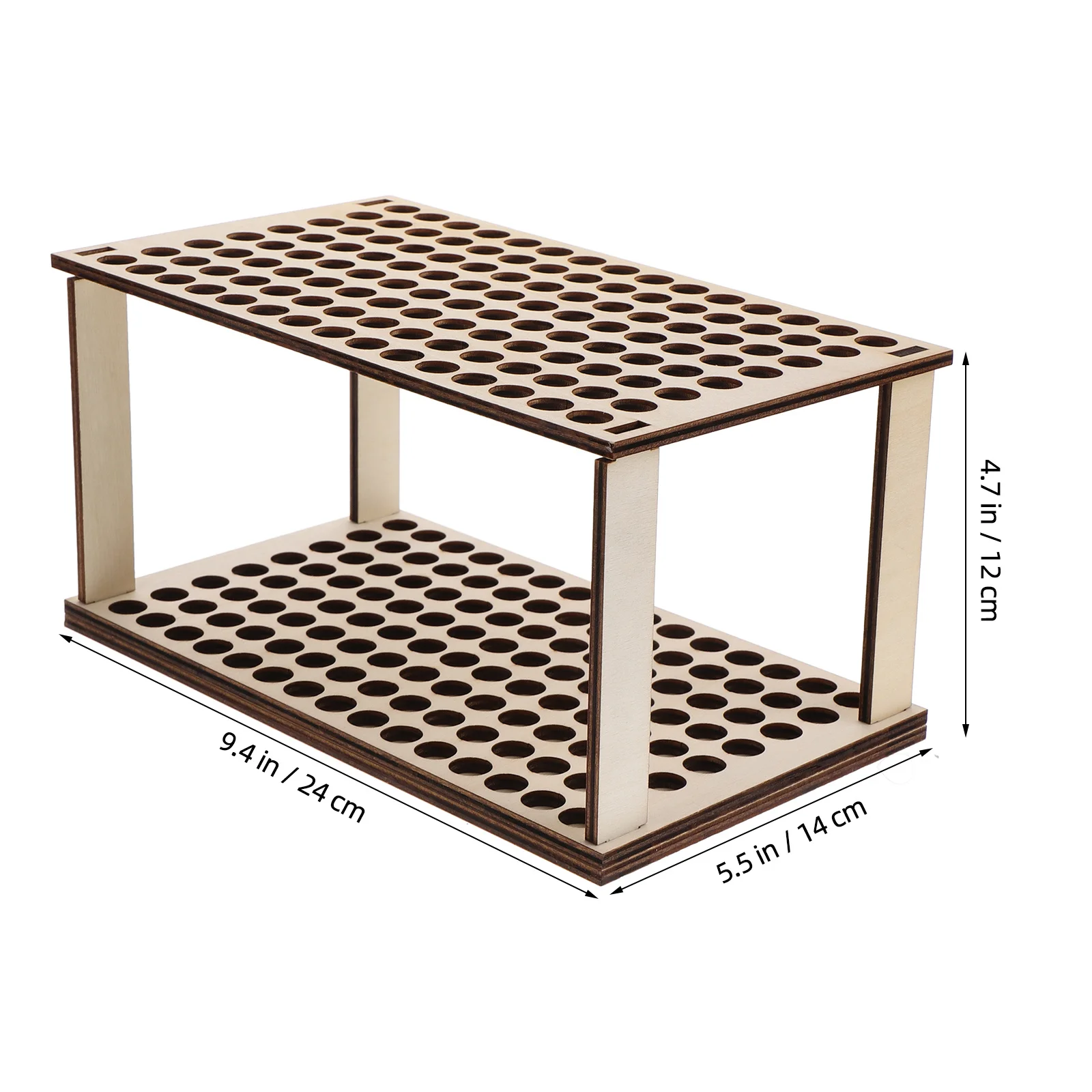 

Wooden Brush Holder Stand for Paint Markers Colored Pencils Art Supplies Organizer Rack Storage Desktop Craft Tools