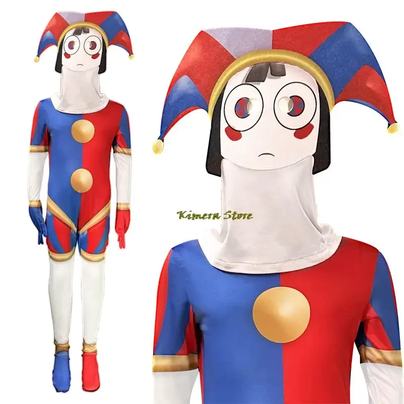 Pomni cosplay amazing digital cartoon costume/pedestal cosplay rabaza Jax Caine cosplay theater children Christmas Kids Gifts