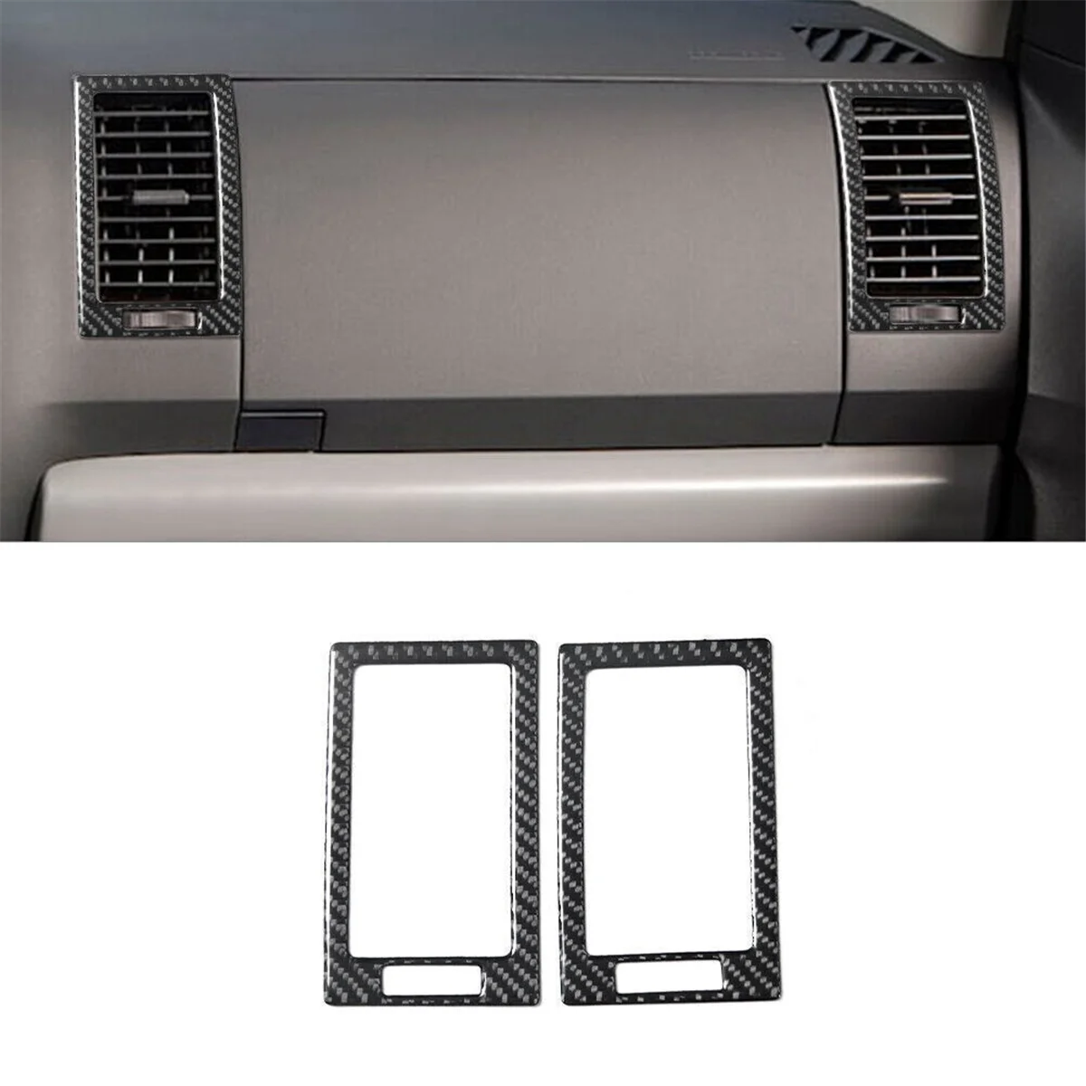 For Toyota Tundra 2007-2013 Soft Carbon Fiber Center Console Full Set Interior Kit Cover Sticker Trim Accessories