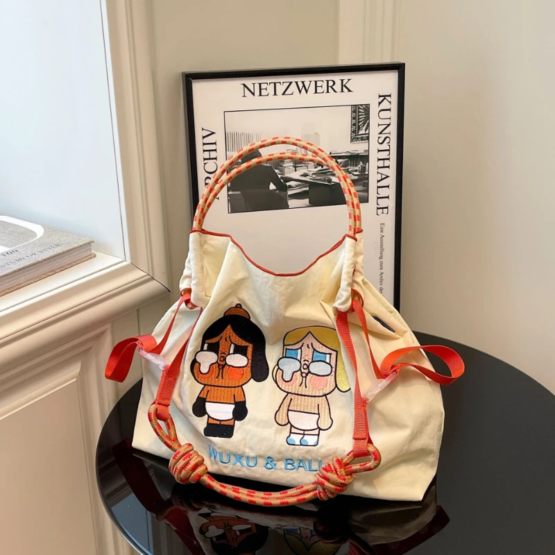 bordado-dos-desenhos-animados-simples-bolsa-de-ombro-confortavel-e-versatil-textura-crossbody-saco-outono-inverno-casual-tote-saco-de-compras