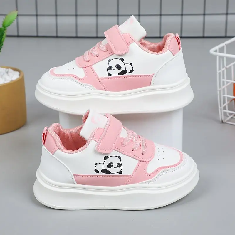 Girls Spring Autumn 2026 Leather Sneakers Soft Sole Non Slip Casual Sports Shoes for Kids Students Casual Shoes
