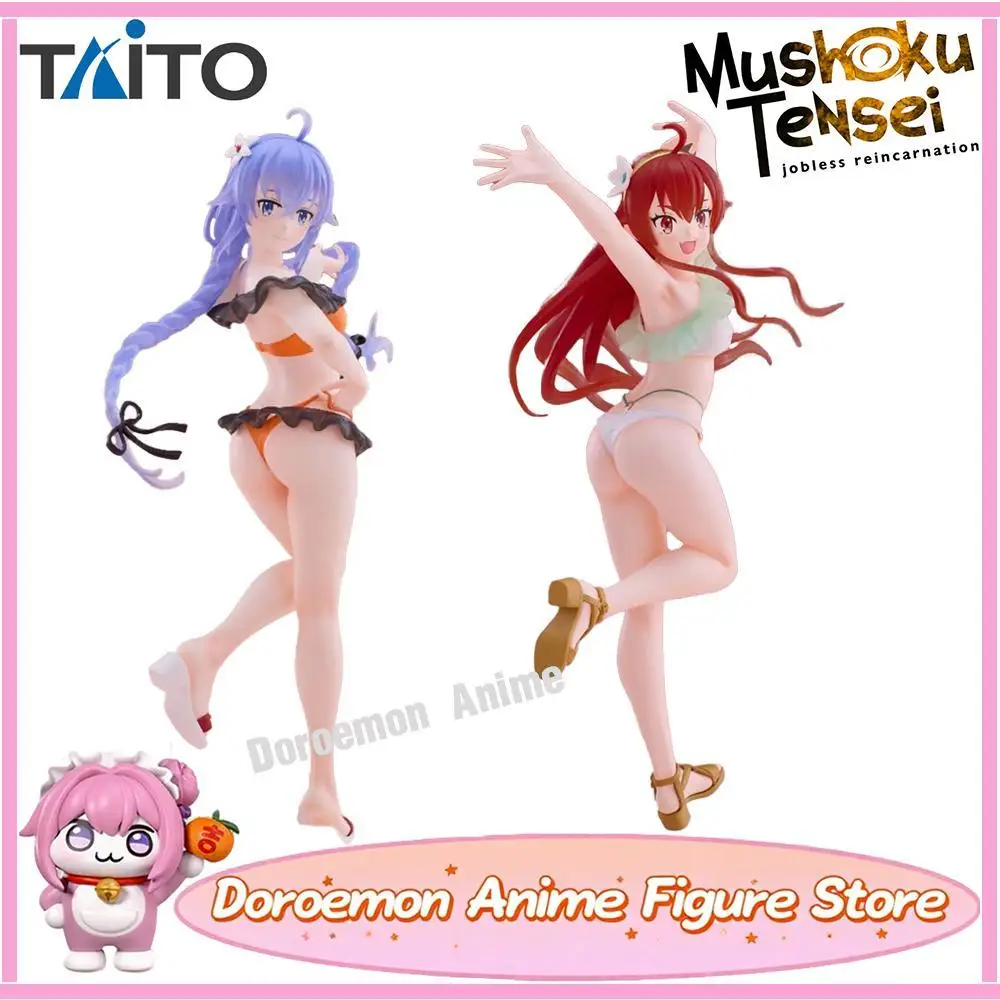 

Pre-Order Original Taito Ravitier Mushoku Tensei Roxy Migurdia Eris Boreas Greyrat Swimming Suit Collectible Anime Girls Figures