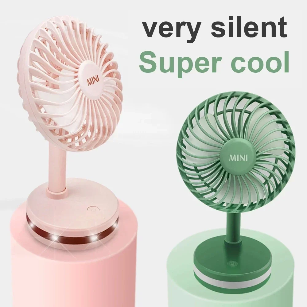 

Portable USB Rechargeable Fan Cooling Desktop Mini Electric Fan 360 Rotation Adjustable Office Household Travel Low Noise Fan