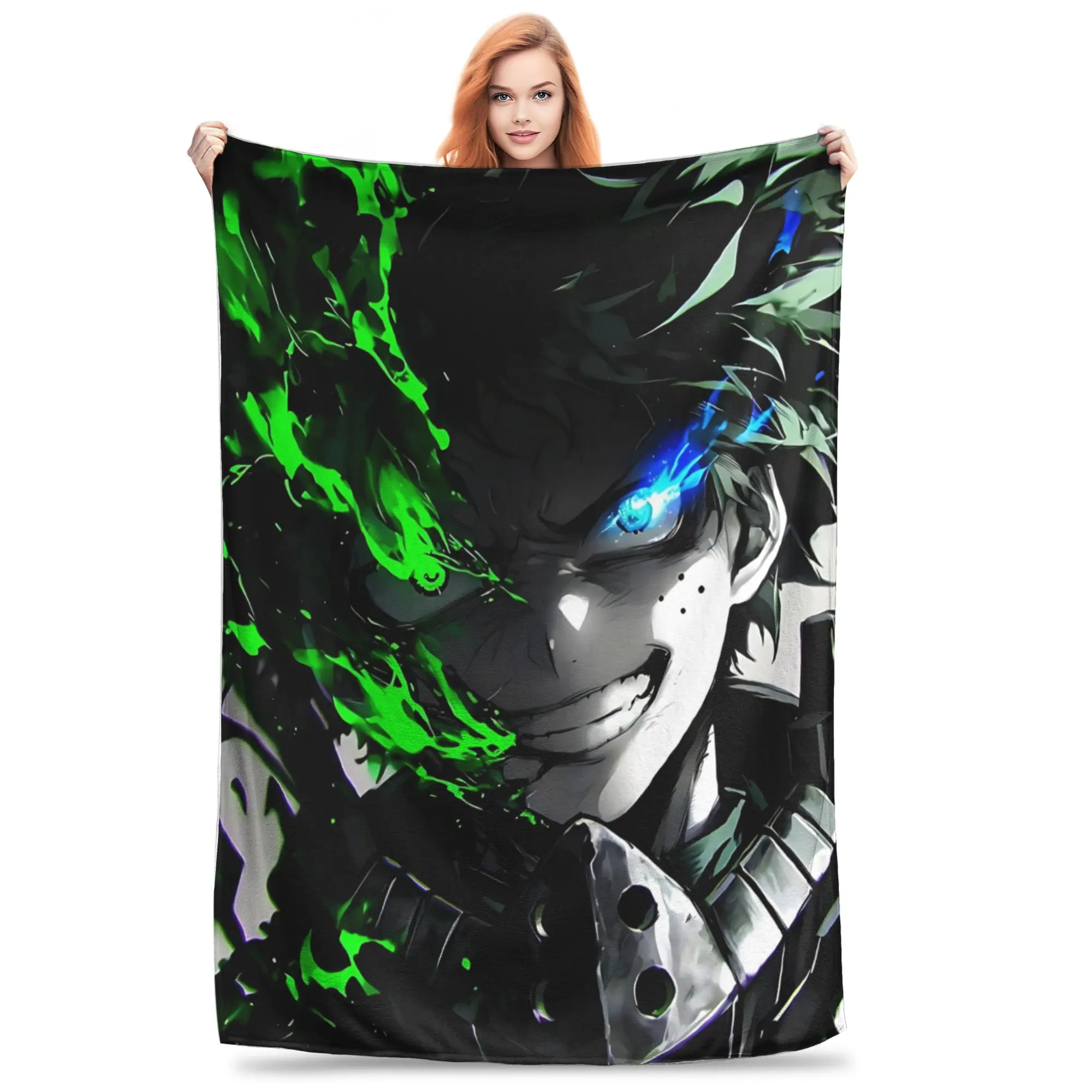 1PC Izuku Midoriya  Winter Blankets for Adults Bedding Home Interior Sofa Knee