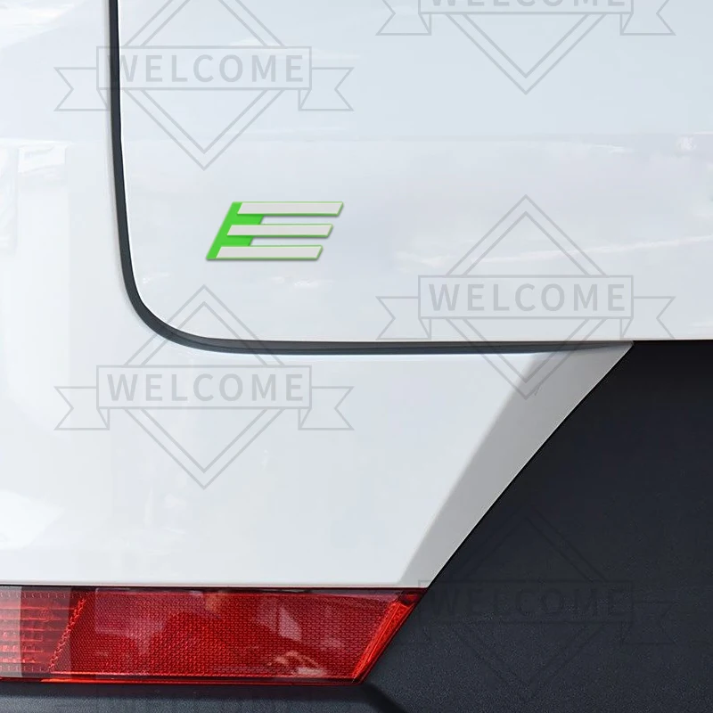 3D Car Stickers EV E Emblem Auto Body Badge Trunk Decal For Peugeot 2008 308 306 5008 208 3008 iOn RCZ Decoration Accessories