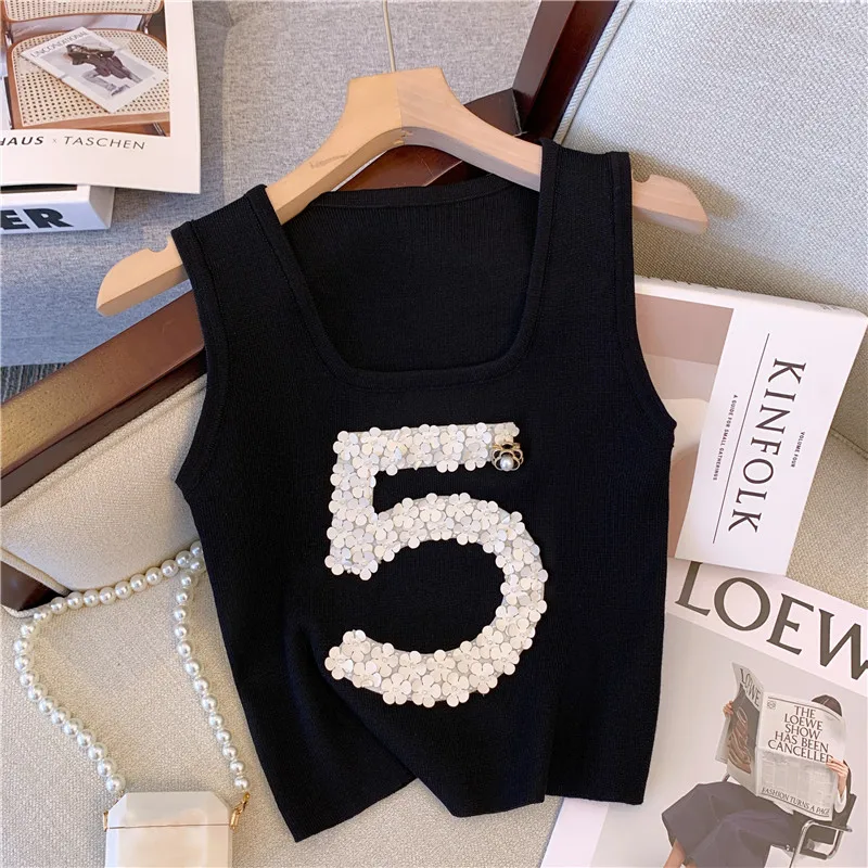 Sexy Three-dimensional Knitted Crop Top Sweater Vest Women Sleeveless O-neck Short Tees Camisole Streetwear Stylish Chic Ladies