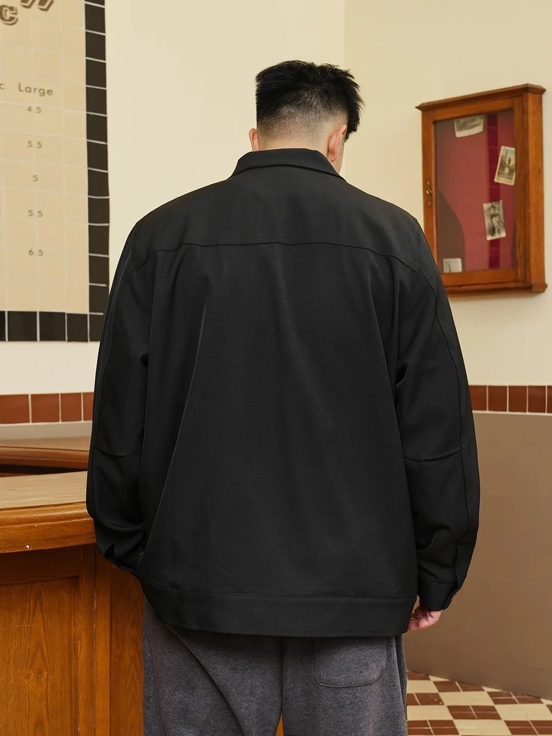 新しい中国風メンズオーバーサイズジャケット長袖パッチワークオープンカーディガン春秋ファッショナブルな多用途カジュアルウェア