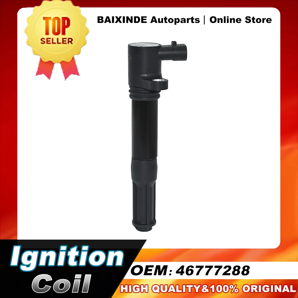 1/4PCS 46777288 Ignition Coil for Fiat 500 2009-2011 Punto 2007-2008 2013 l4 1.4L