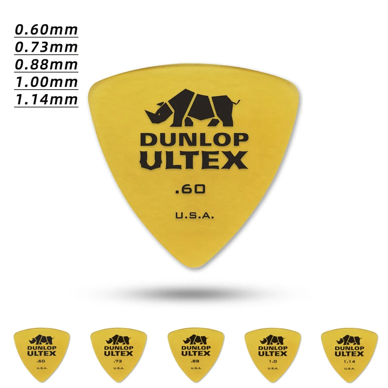 Dunlop Pick.426R Rhinoceros TRIANGLE series ULTEX material Acoustic/electric guitar pick. Thickness: 0.60/0.73/0.88/1.00/1.14mm.