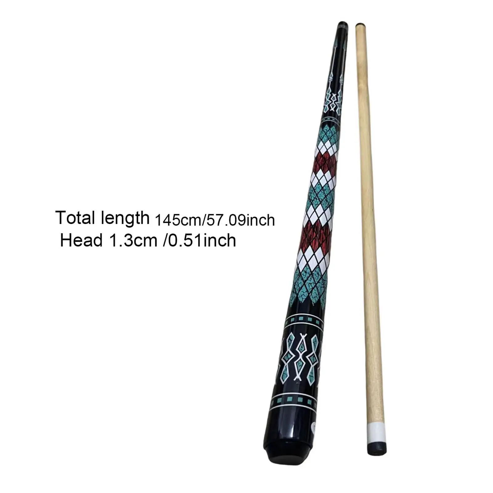 liard Pool Cue Stick Wooden, Billiard Cue 13mm, Large Tip 57.09inch detachable Pool Stick for Bars Training Players Adults