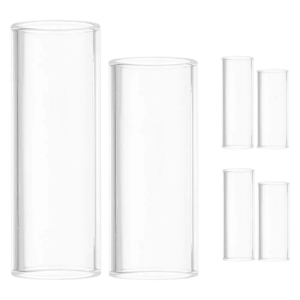 

6Pcs Guitar Slide Smooth Glass for Electric Acoustic Guitar Finger Sliders Blues Jazz Country Music Performance