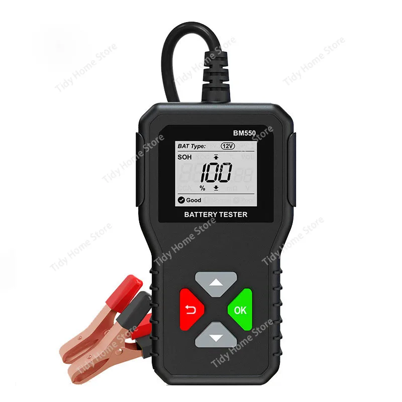 

BM550 Multi-Functional Digital Display Battery Tester & Diagnoser for Cars, Motorcycles, Electric Vehicles (6V, 12V, 24V)